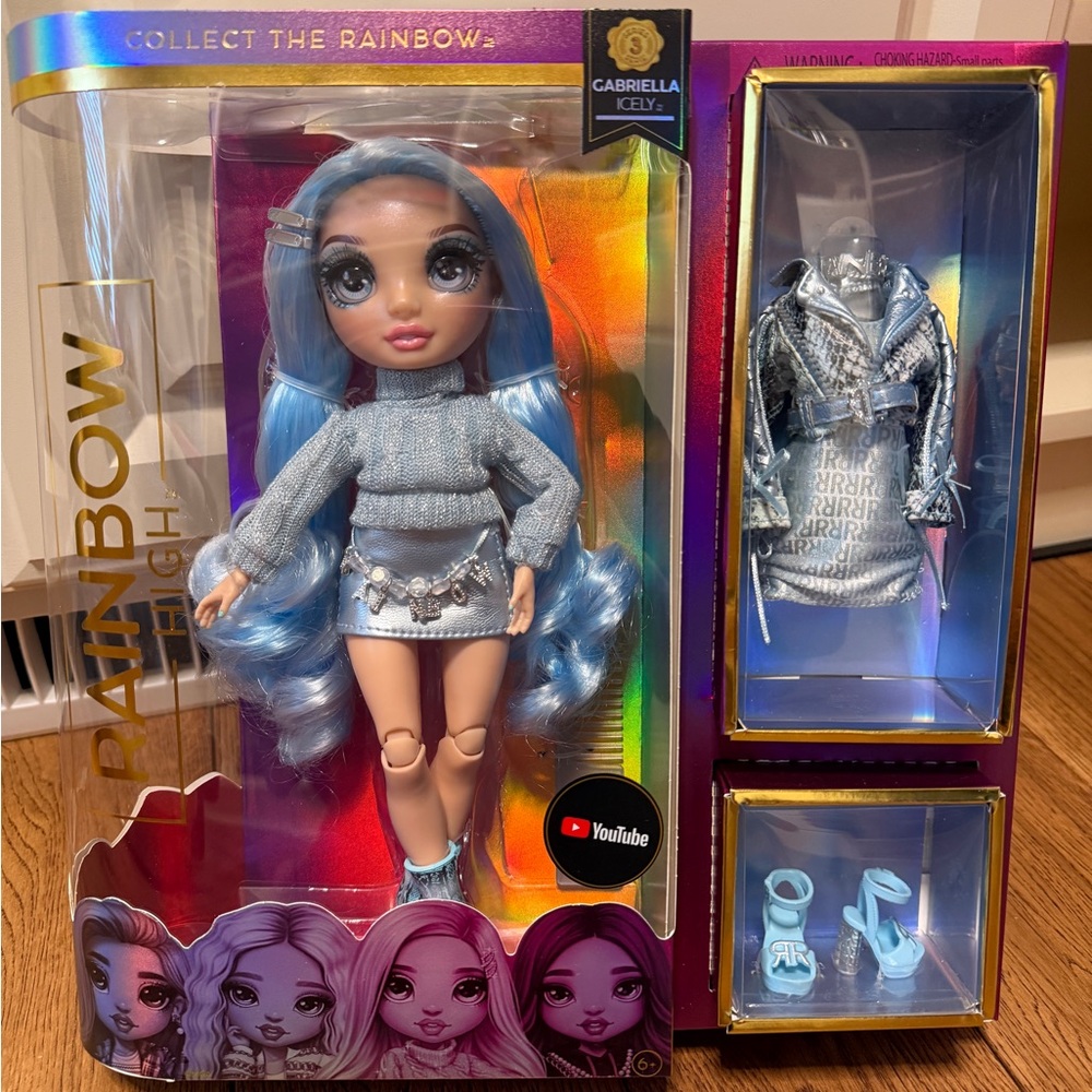 Rainbow High Gabriella Icely Blue Wavy Hair Articulated Fashion Doll Series 3